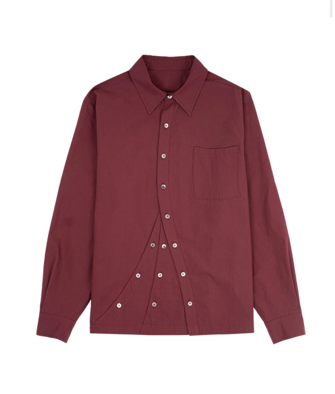 (구매글) YOSUK 3wave 셔츠 버건디 3 상품이미지1
