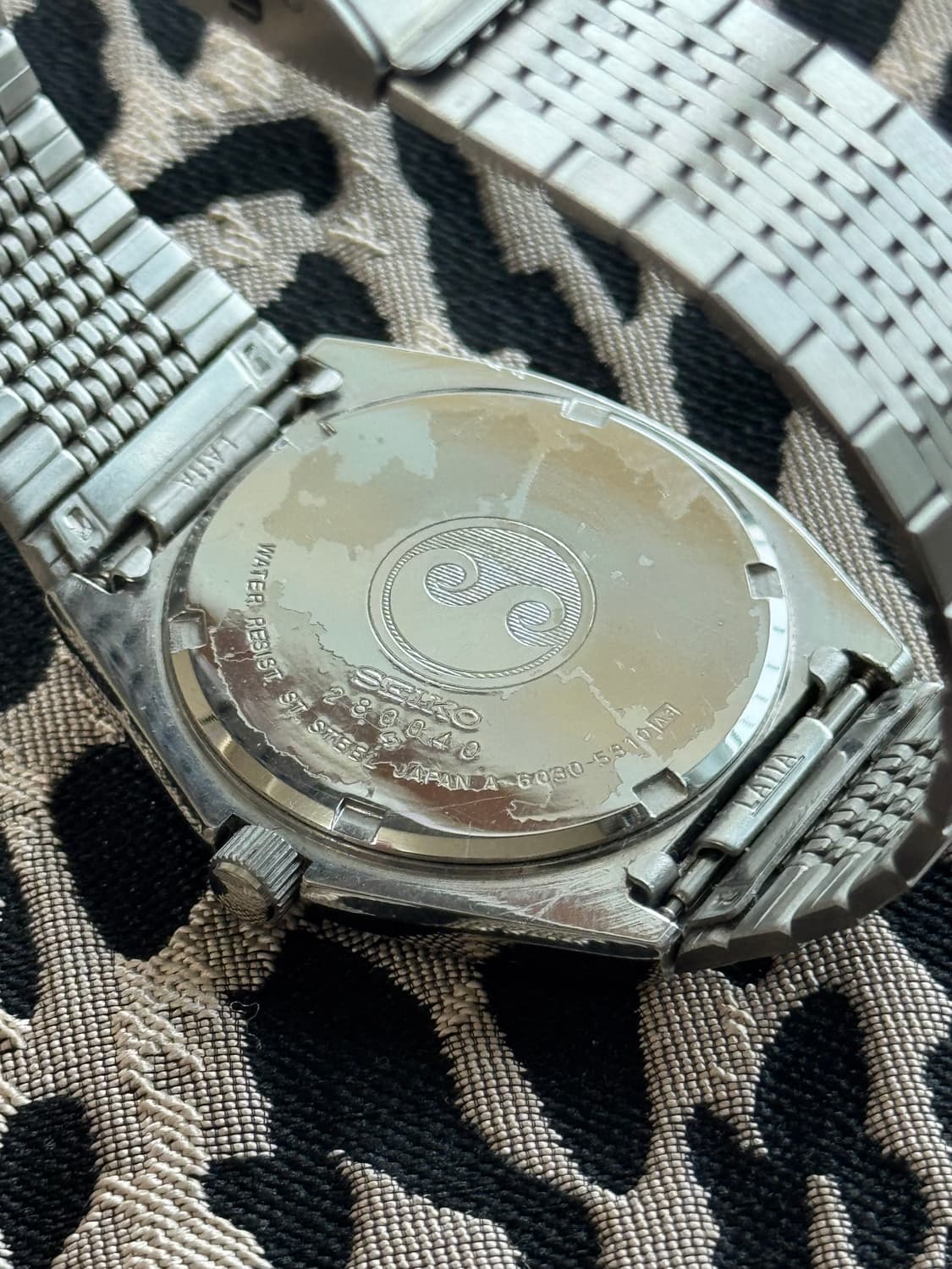 80s 빈티지 세이코 실버웨이브 쿼츠 상품이미지8