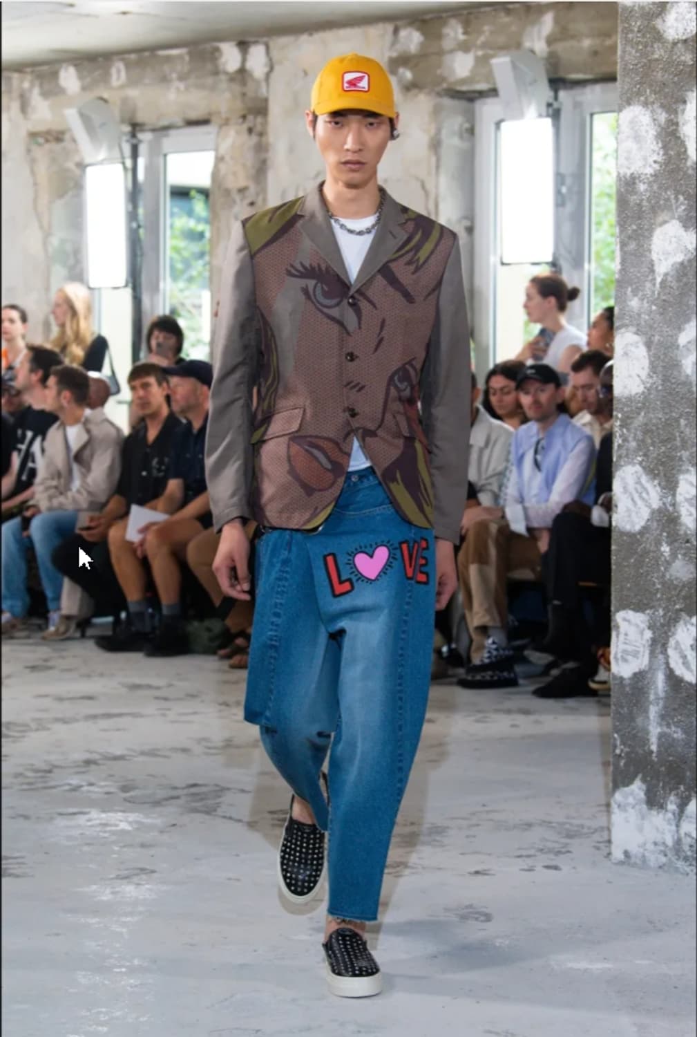 준야 와타나베 맨 꼼데가르송 x 로이 리히텐슈타인 울 블랜드 자켓 상품이미지1