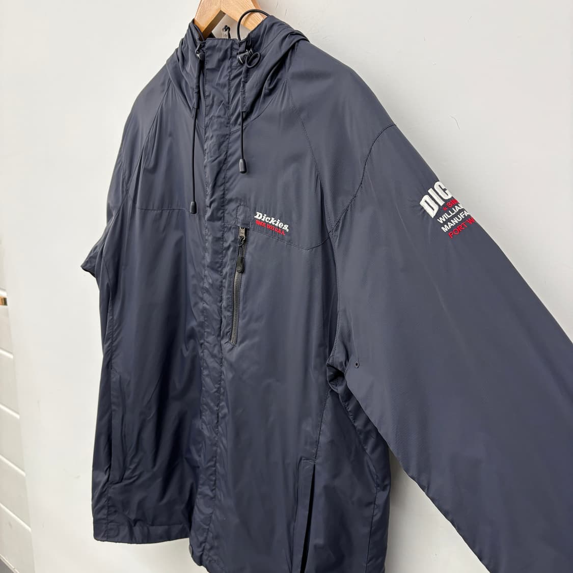 디키즈 네이비 바람막이 후드 자켓 남성 L 상품이미지3