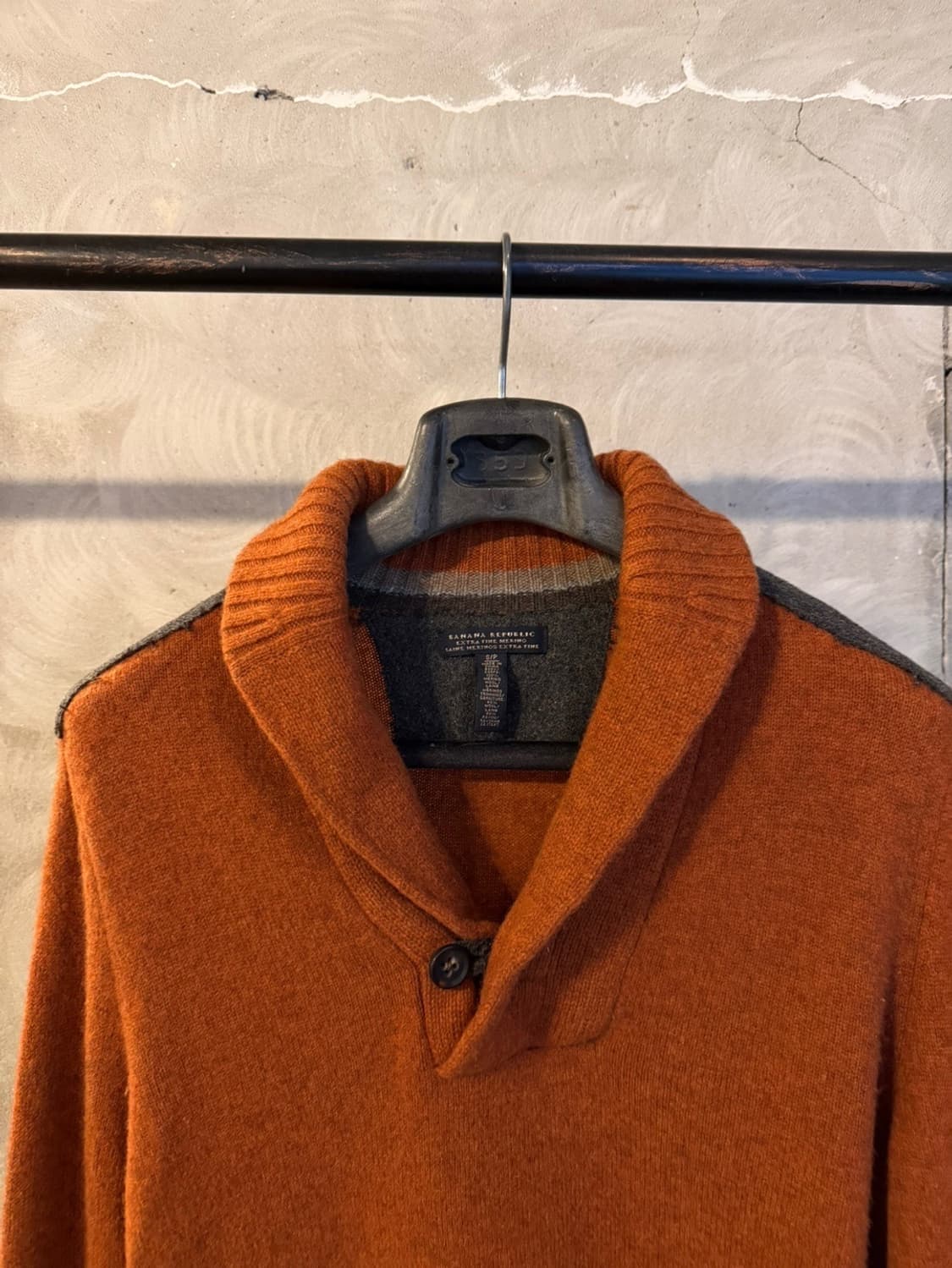 바나나 리퍼블릭 메리노울 숄칼라 니트 100 상품이미지3