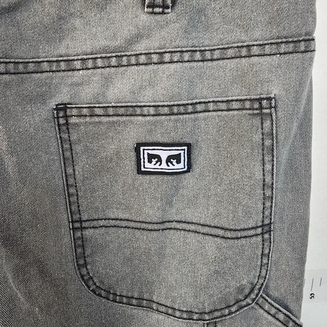 OBEY 워싱 데님 팬츠 그레이 상품이미지5