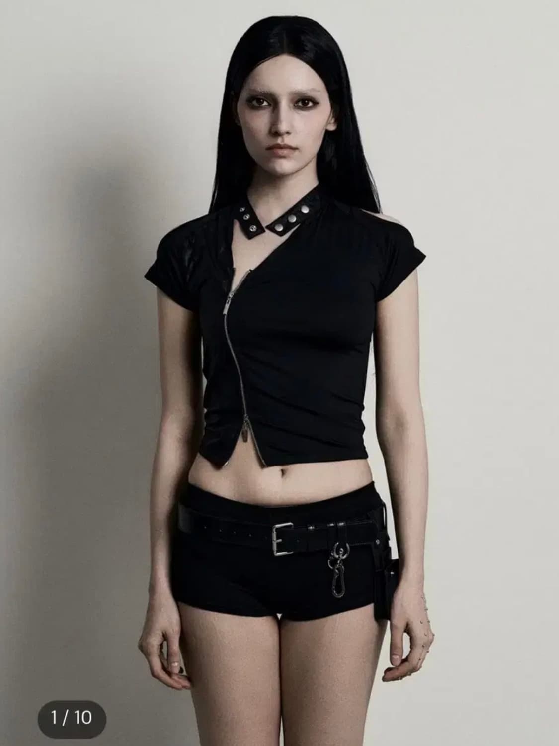 피아체 2WAY ZIP HOLE T (새상품) 상품이미지1