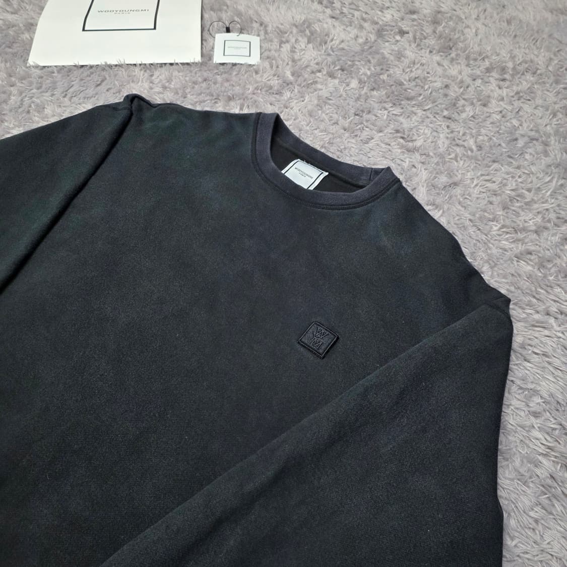 [클로젯][52]우영미 나비 백로고 스웨트셔츠 블랙 맨투맨 상품이미지3