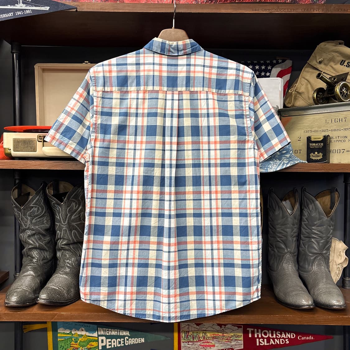 00s 파타고니아 오가닉코튼 멀티체크 클래식핏 반팔셔츠 N1249 상품이미지2