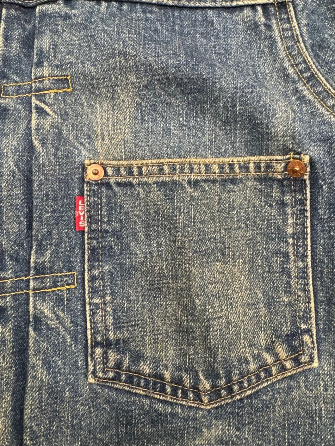 38) 90's 리바이스 빈티지 워싱 빅E 71506 1st 데님자켓 상품이미지3