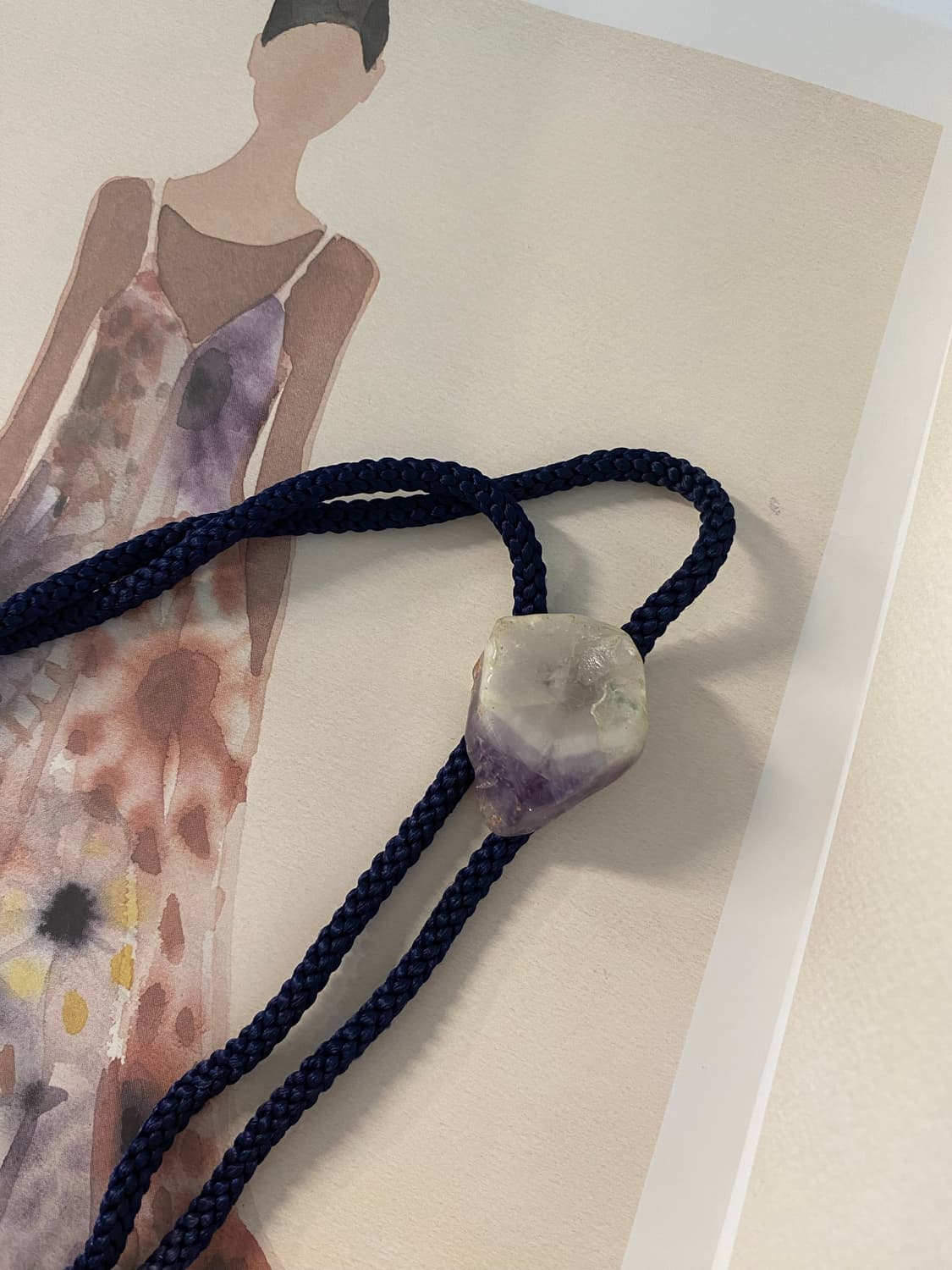 자수정 볼로타이 목걸이 빈티지 상품이미지9