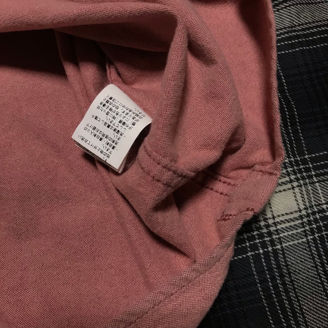 재팬 10s bay flow 피치 핑크 플란넬 옥스포드 워크셔츠 상품이미지4