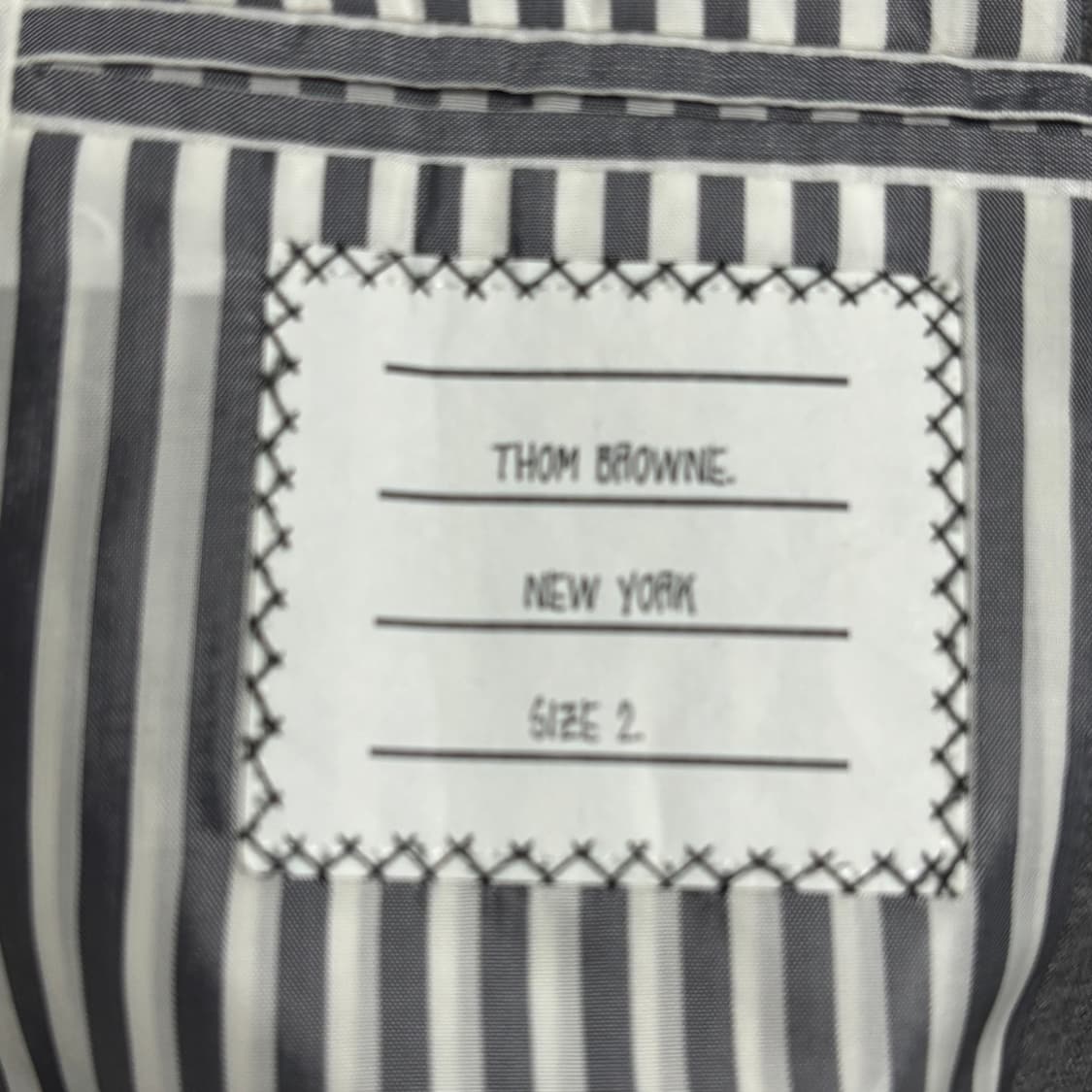 [2]톰브라운 사선완장 울 블루종 상품이미지4