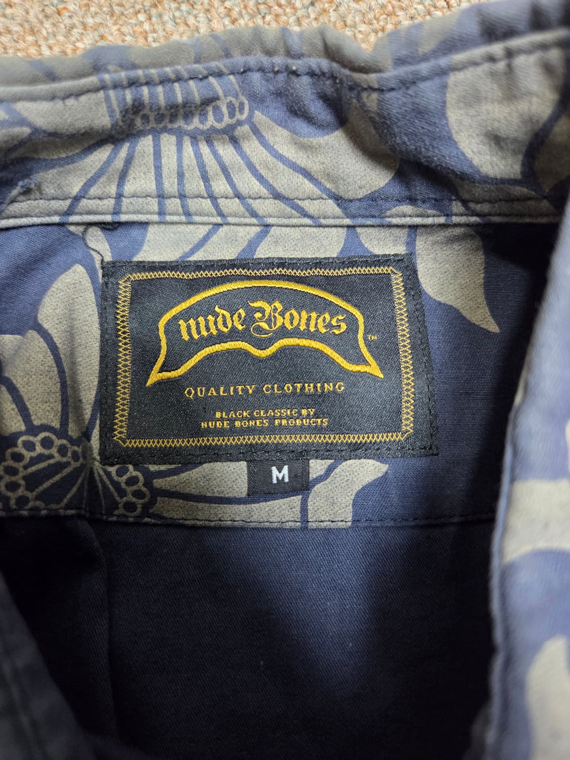 누드본즈 하와이안 셔츠 반팔 M 상품이미지2