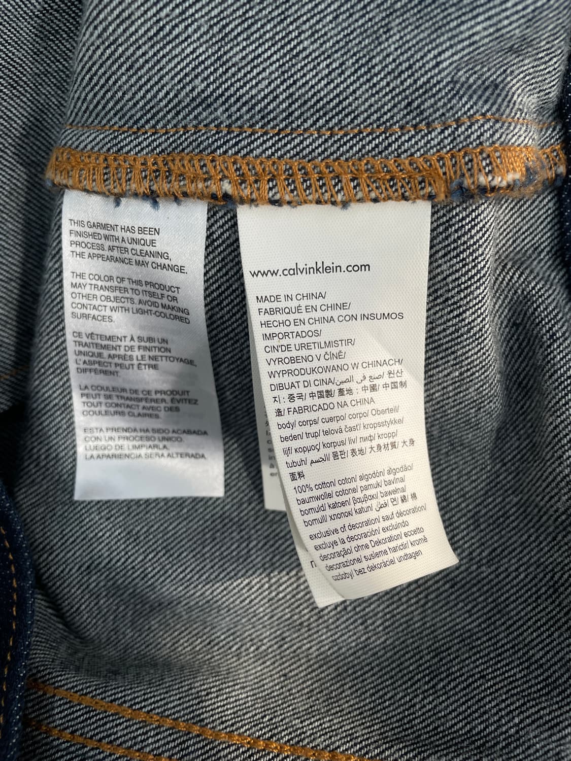 캘빈클라인 진 트러커 데님 자켓 생지 인디고 상품이미지6