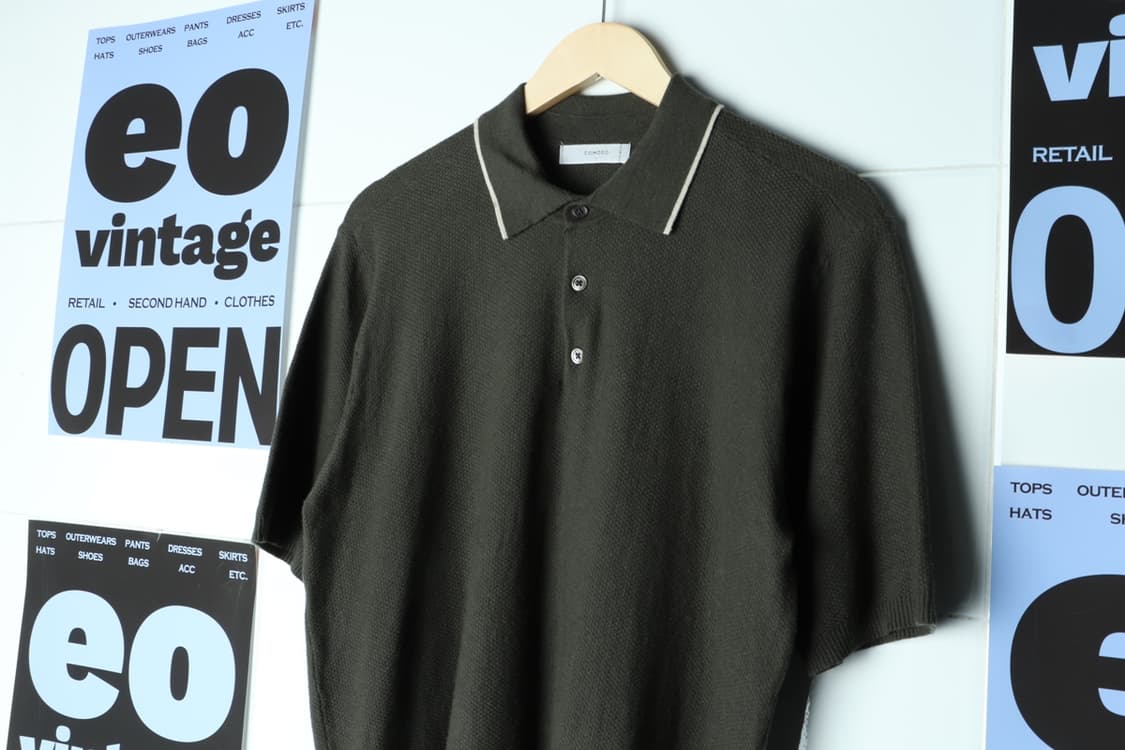 (XL-2XL) 코모도 반팔 티셔츠 링거 니트 카키 놈코어-H31872 상품이미지5