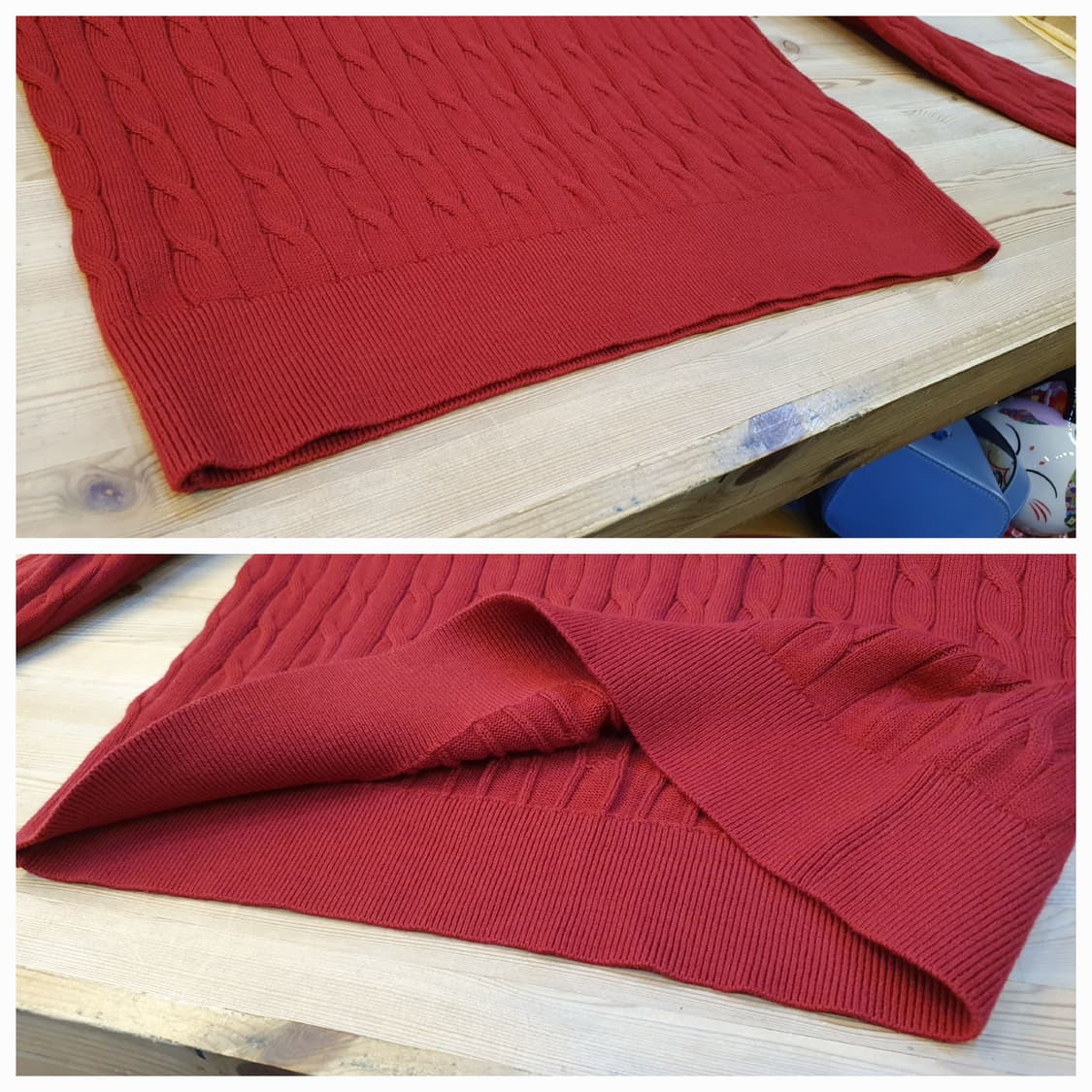 (새상품)100.타미 케이블 라운드니트 상품이미지6