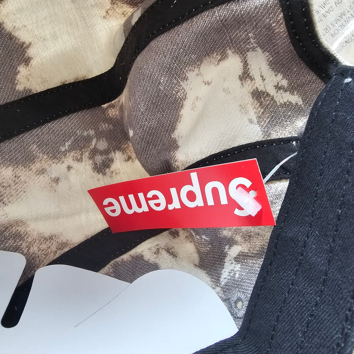 새제품) 슈프림 패치로고 데님 캠프캡 블리치드 볼캡 남자 여자 모자 상품이미지4