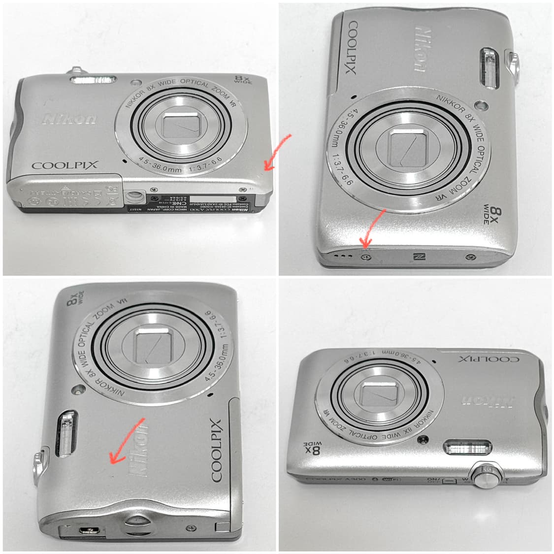 니콘 쿨픽스 A300 (S3700) 실버 빈티지디카 상품이미지4