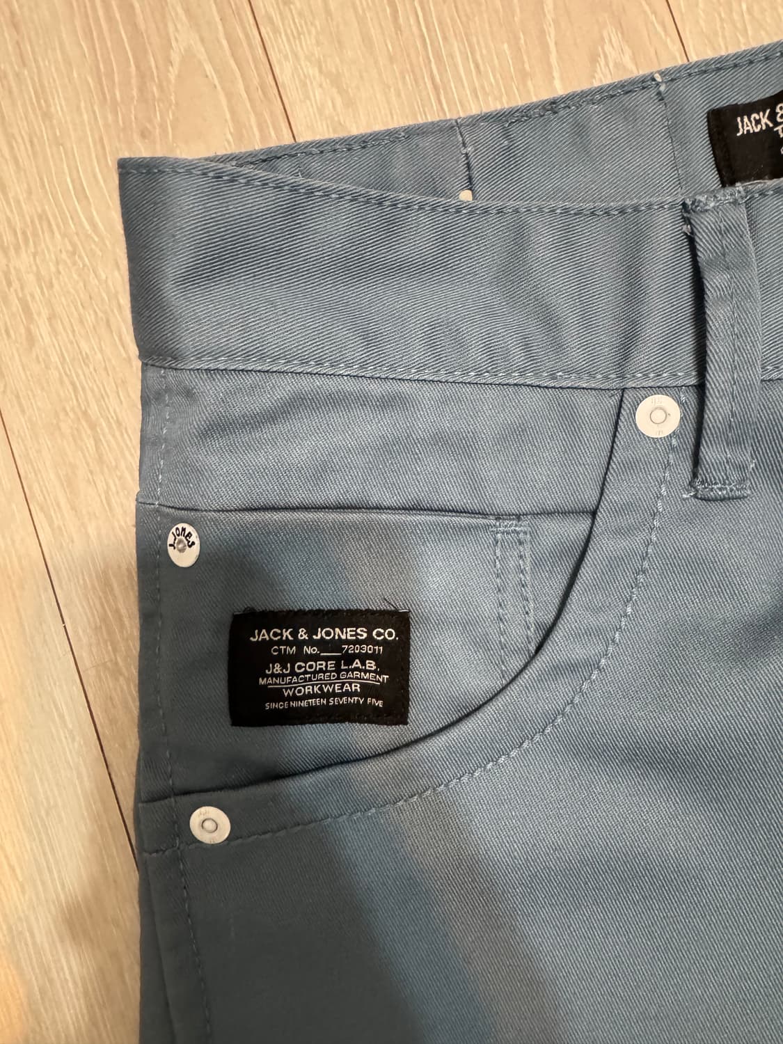 독일 빈티지 스카이블루 팬츠 상품이미지2