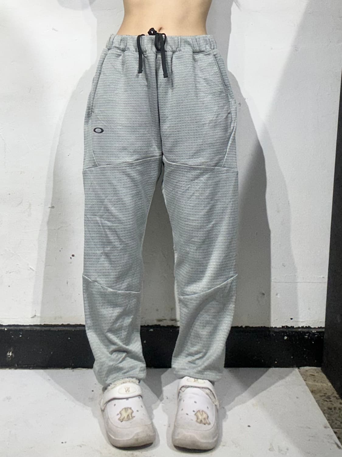 오클리 그레이 추리닝 바지 로고 조거 팬츠 L 상품이미지2