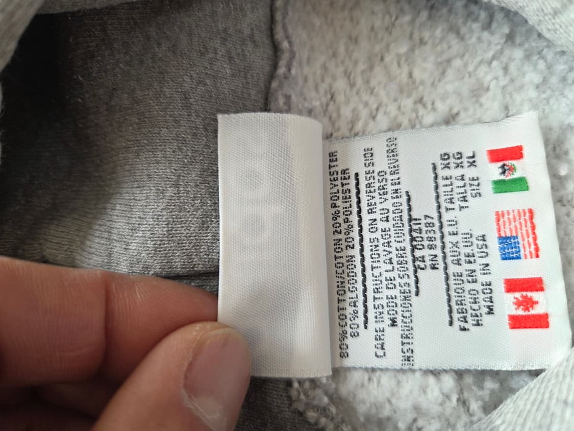 90s 빈티지 아디다스 후드 후드티 그레이 [xl] usa 상품이미지6