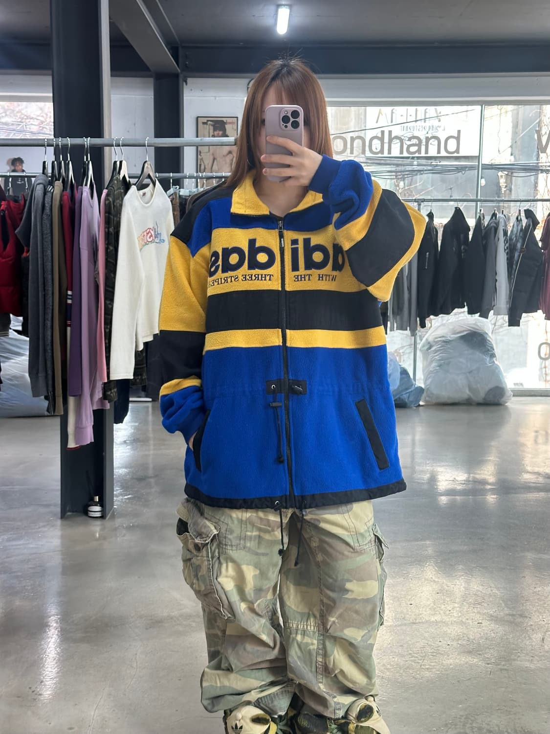 아디다스 80s 올드스쿨 트레포일 폴라텍 점퍼 상품이미지2