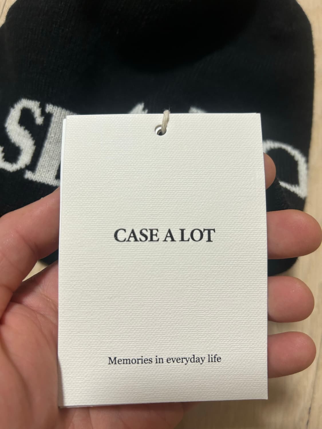 케이스어랏 검정 비니 상품이미지2