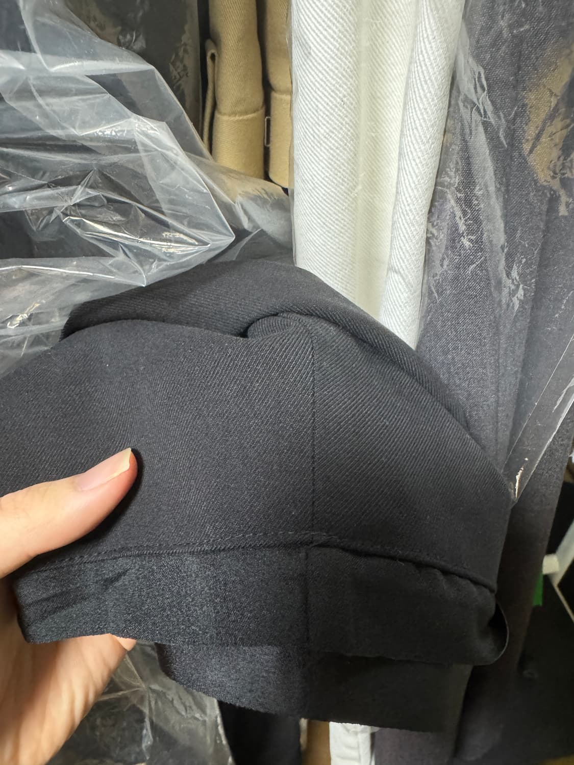 새제품) 던스트 레이어드 와이드 슬랙스 S 상품이미지5