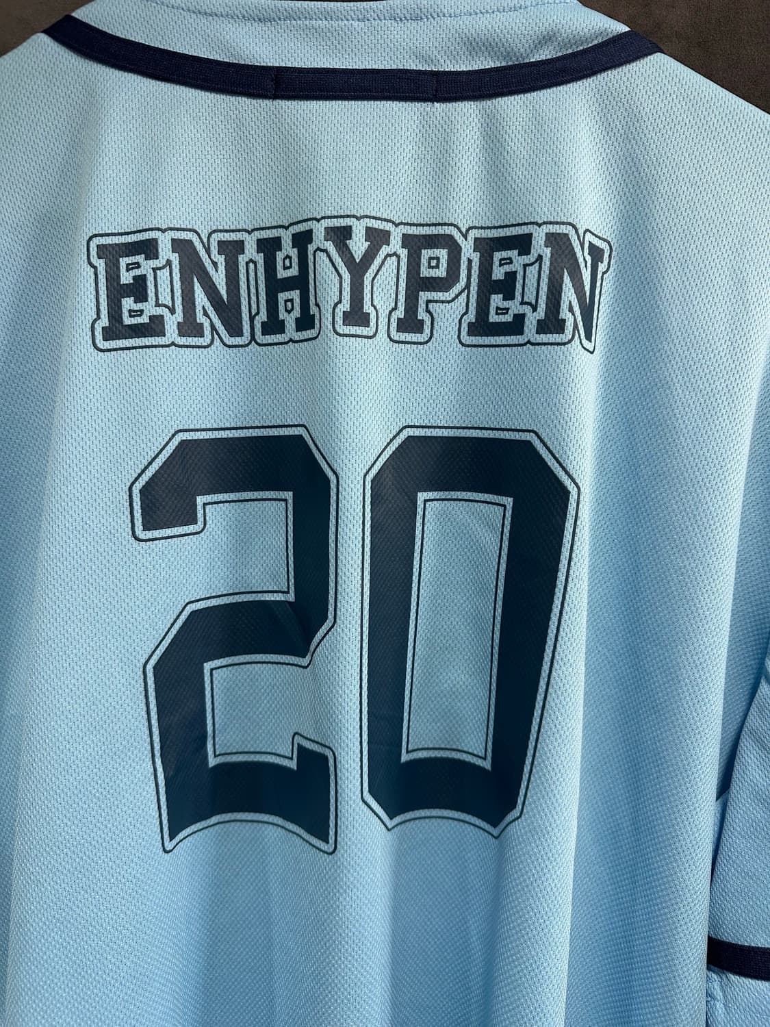 엔하이픈 ENHYPEN 베이스볼 저지 유니폼 FREE 하늘색 공식 굿즈 상품이미지6