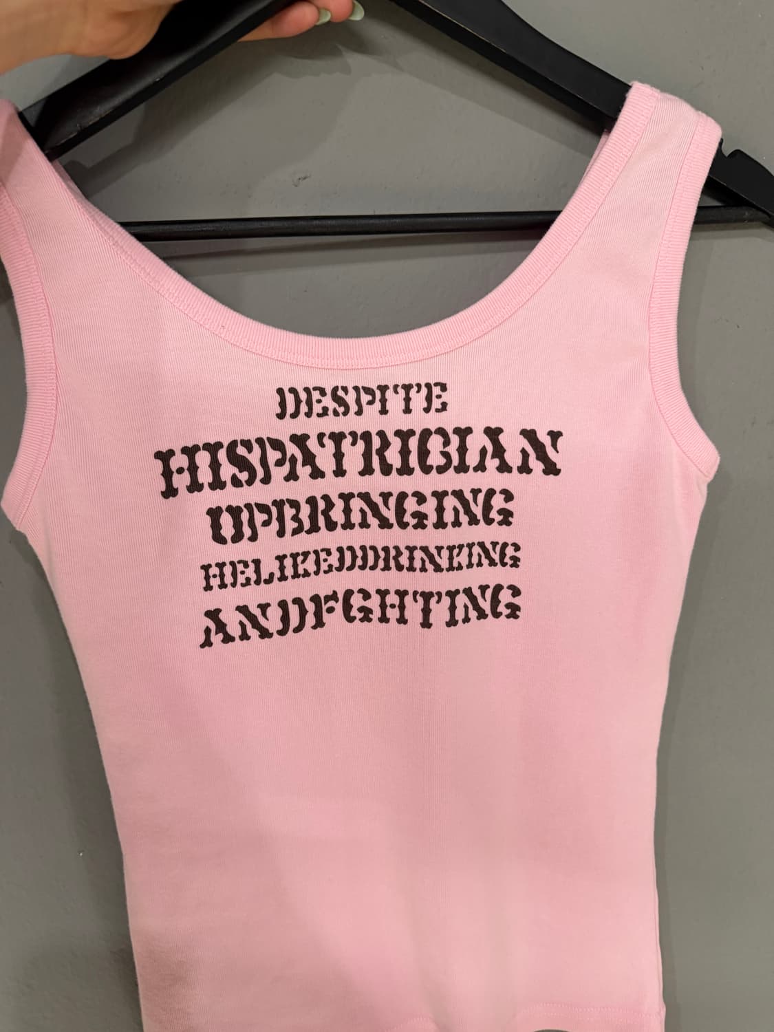 lettering & cross detail sleeveless  상품이미지8