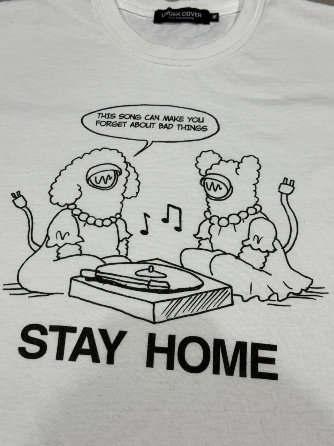 언더커버 stay home 집돌이 반팔 티셔츠 상품이미지2