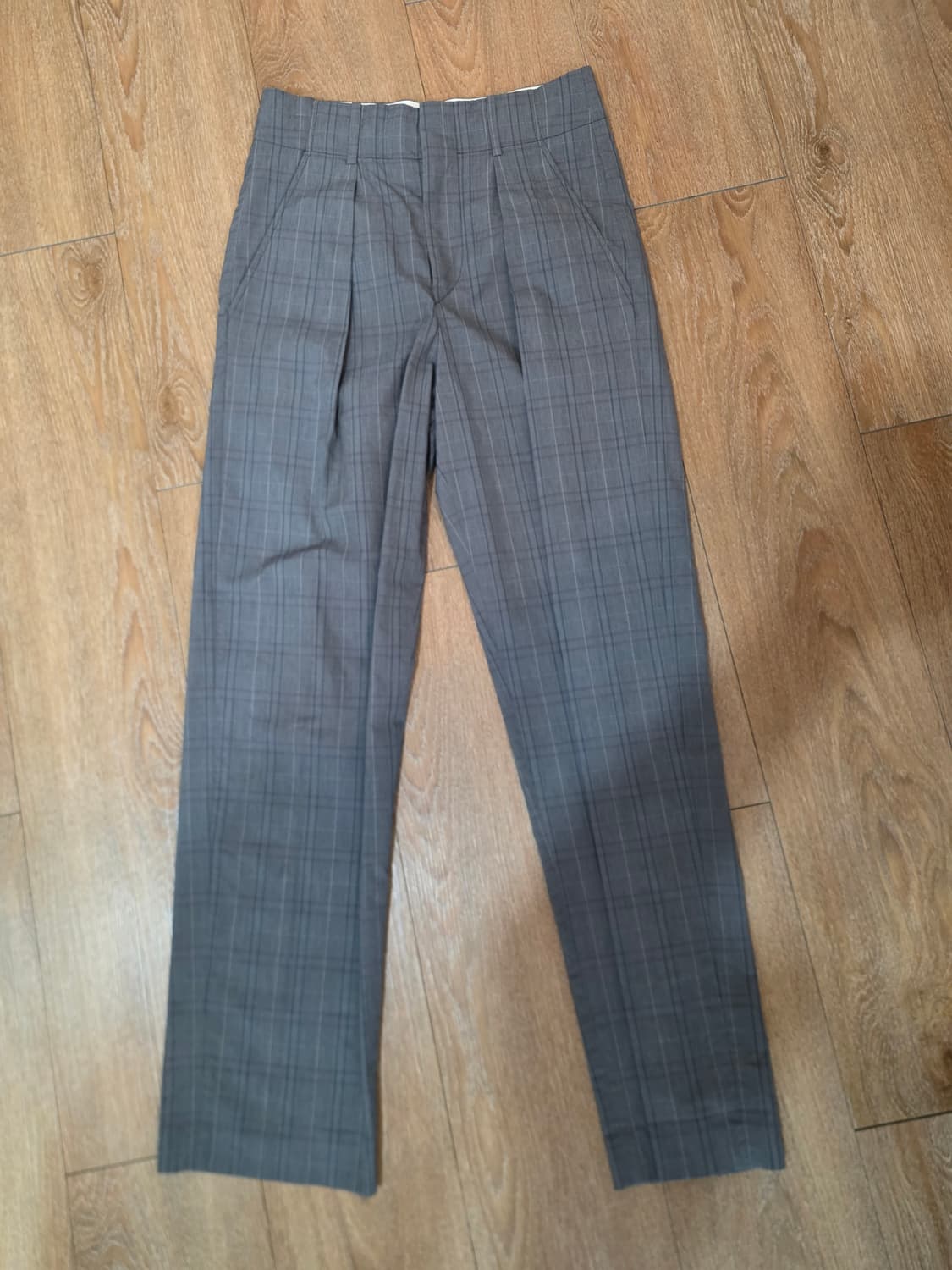 이자벨마랑 에뚜왈 체크 롤업 슬랙스 36사이즈 판매해요  상품이미지1