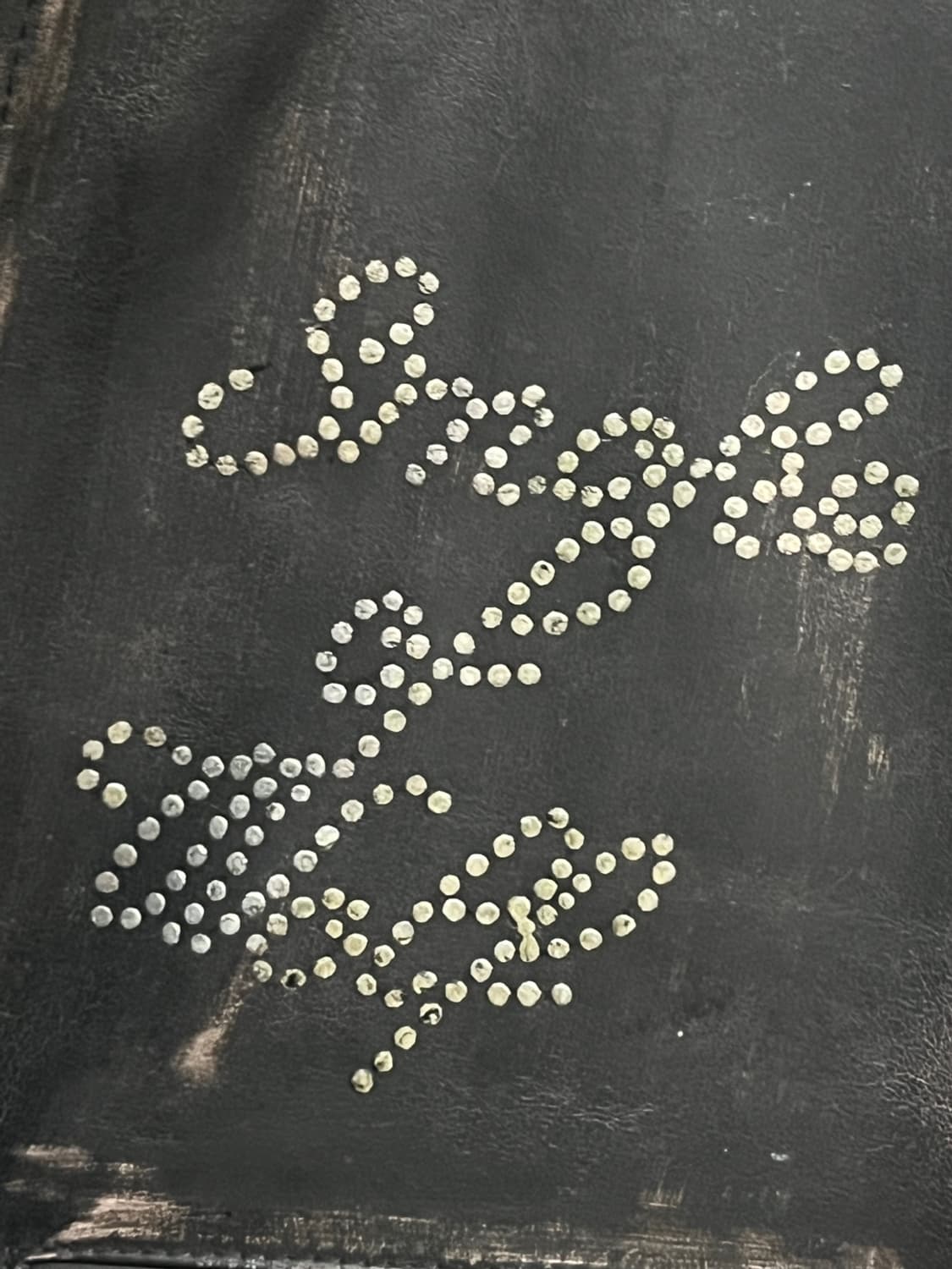 빈티지 디스트레스드 싱글 라이더 레더 자켓 상품이미지4