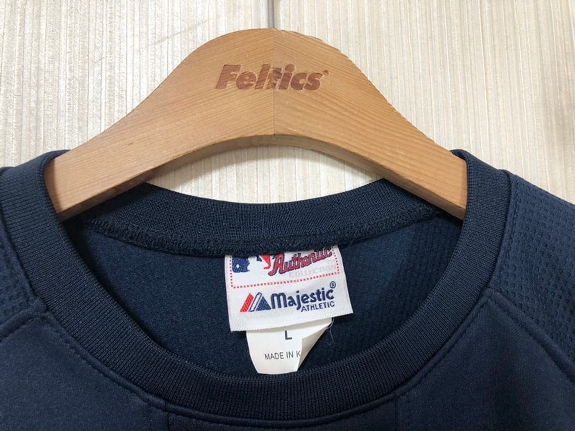 MLB 마제스틱 어센틱 플리스풀오버 L(네이비) 상품이미지4