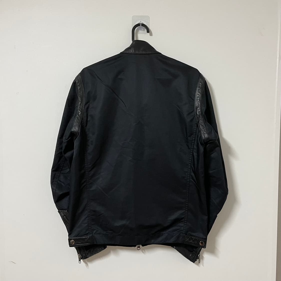 LEATHER POLY BIKER JACKET 상품이미지7