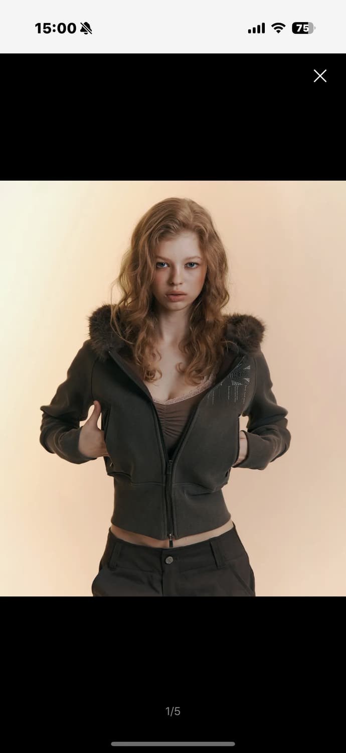 플노팔 플리즈노팔로우 베키퍼 배키 후디 자켓 후드집업 모카 브라운 상품이미지1