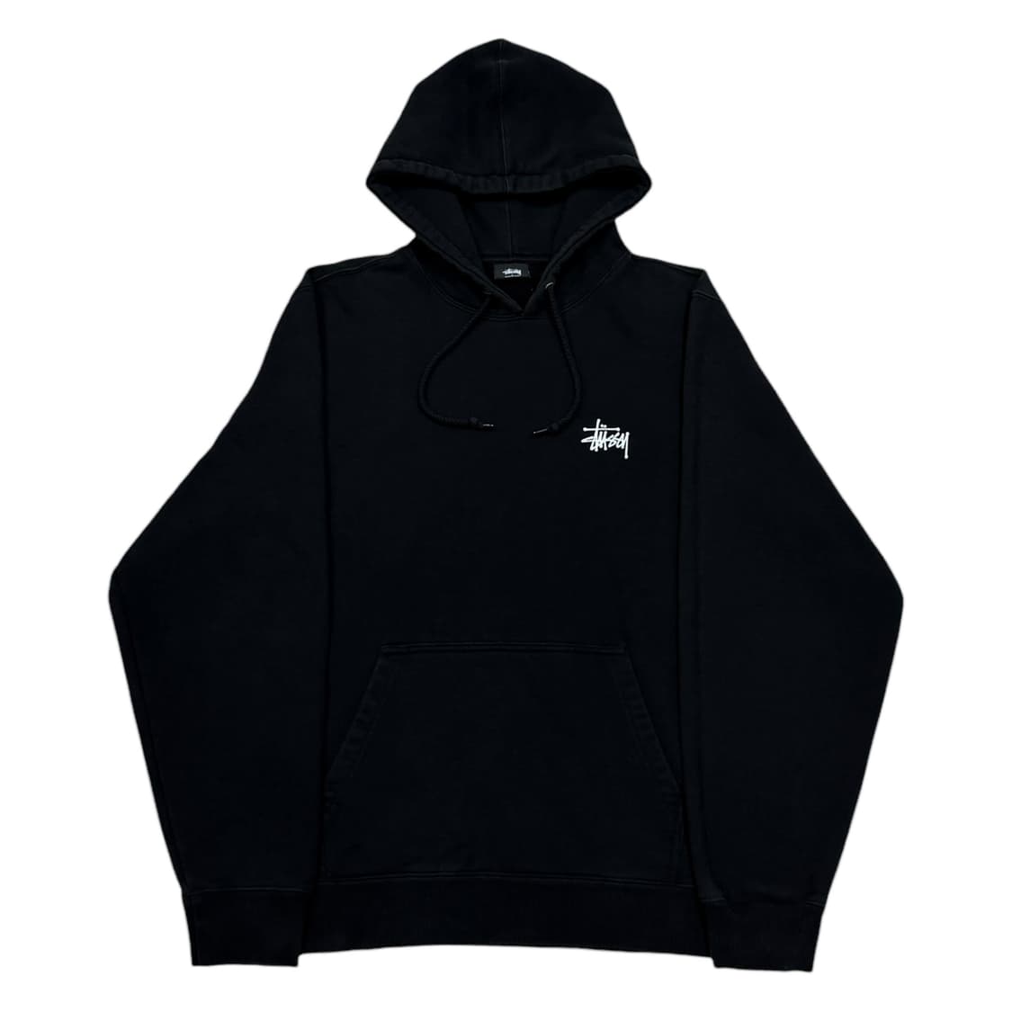 스투시 베이직 로고 후드티 블랙 L 상품이미지1