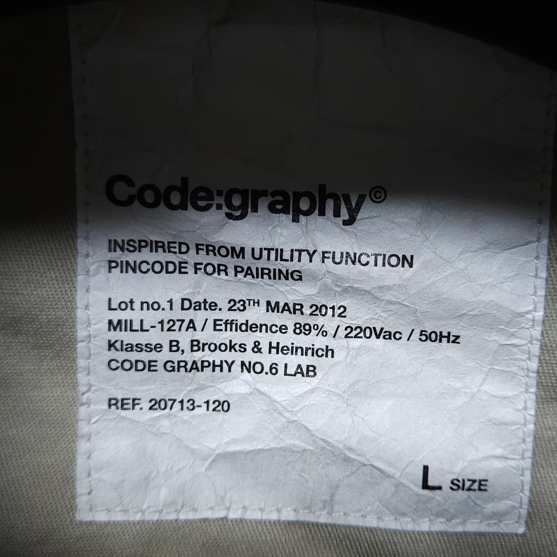 L ) 코드그라피 유틸리티 워크 자켓 상품이미지5