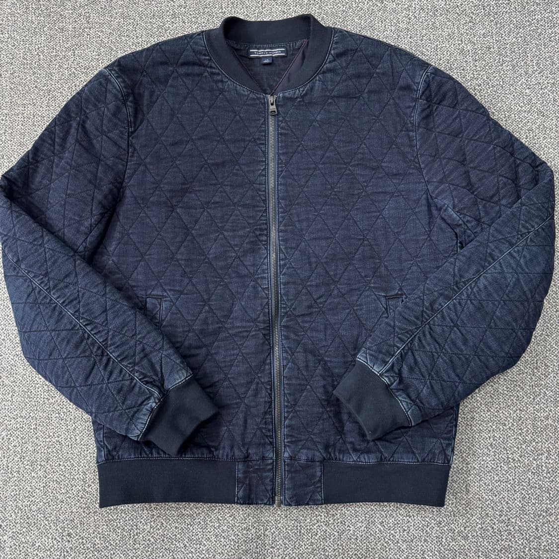 타미힐피거 데님 퀼팅 블루종 상품이미지1