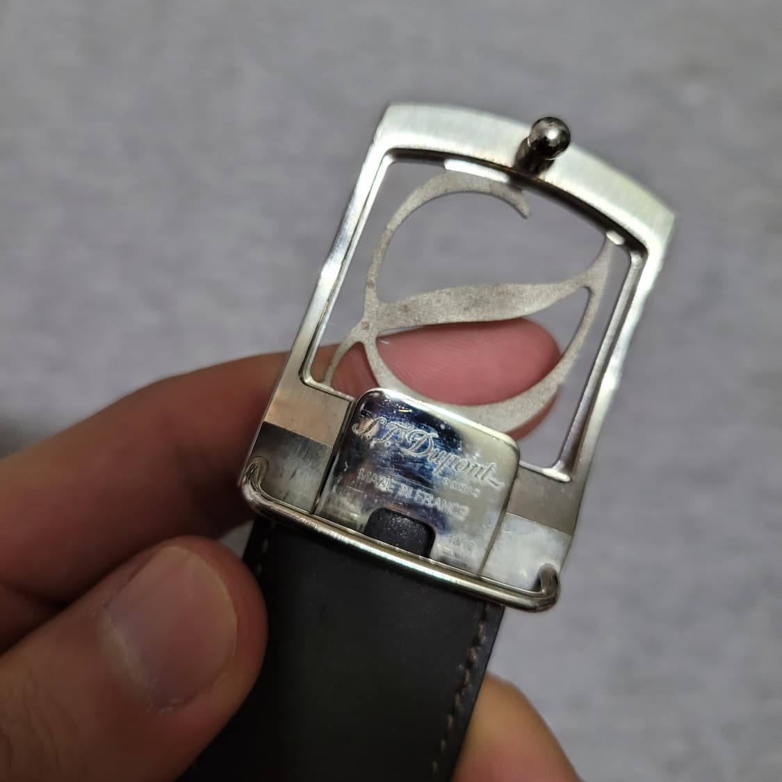 정품 듀퐁 로고 남성 벨트 상품이미지3