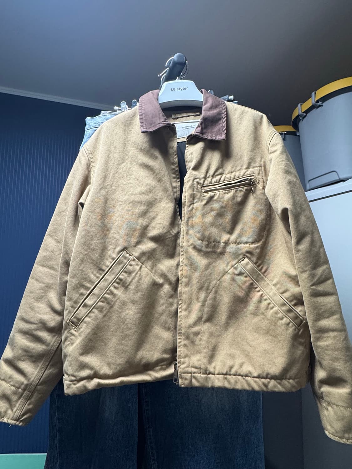 아웃스탠딩 워크 자켓 베이지 상품이미지3