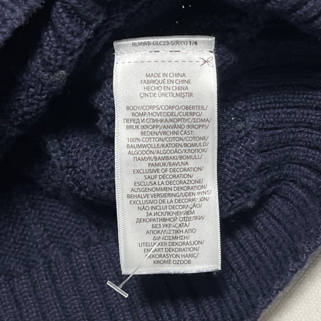 L 폴로랄프로렌 네이비 케이블 니트 상품이미지5