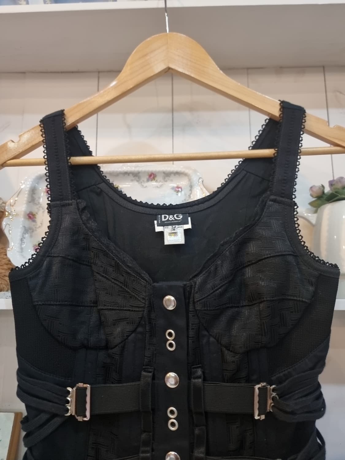 D&G 돌체앤가바나 메이드인이탈리 코르셋 버클탑 (정품) 상품이미지2