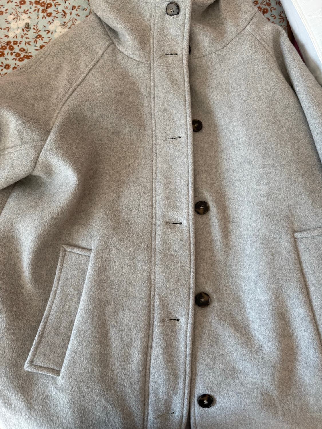 오피쉬 리치 울 하프 코트 상품이미지2