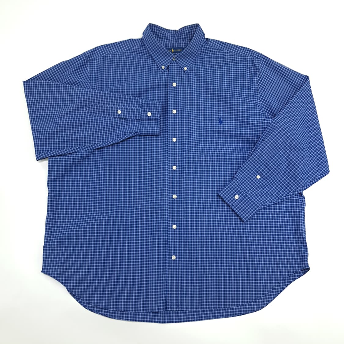 CN235 2XB 폴로 랄프로렌 로얄블루 마이크로체크 긴팔 셔츠 남방 상품이미지2