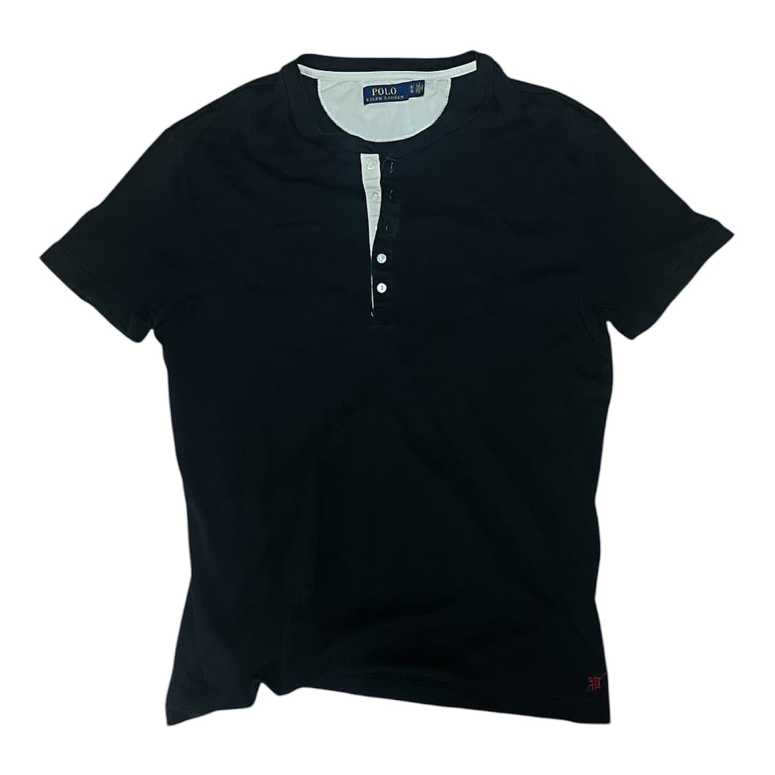 폴로 헨리넥 반팔티 블랙 상품이미지1