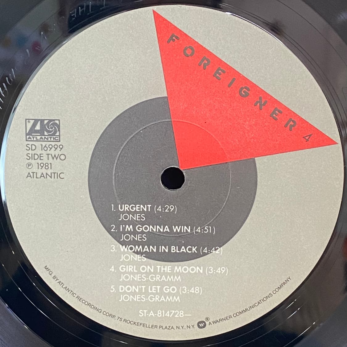 (LP) Foreigner - 4 (US발매초반) 상품이미지5