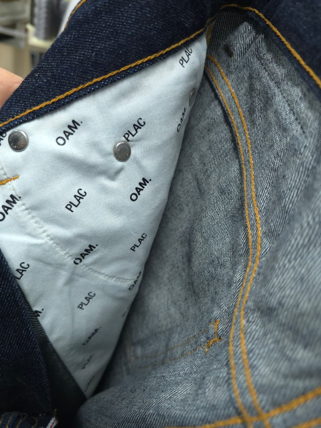 플랙 x OAM 팩토리 콜라보 생지 데님 (30~31) 상품이미지10