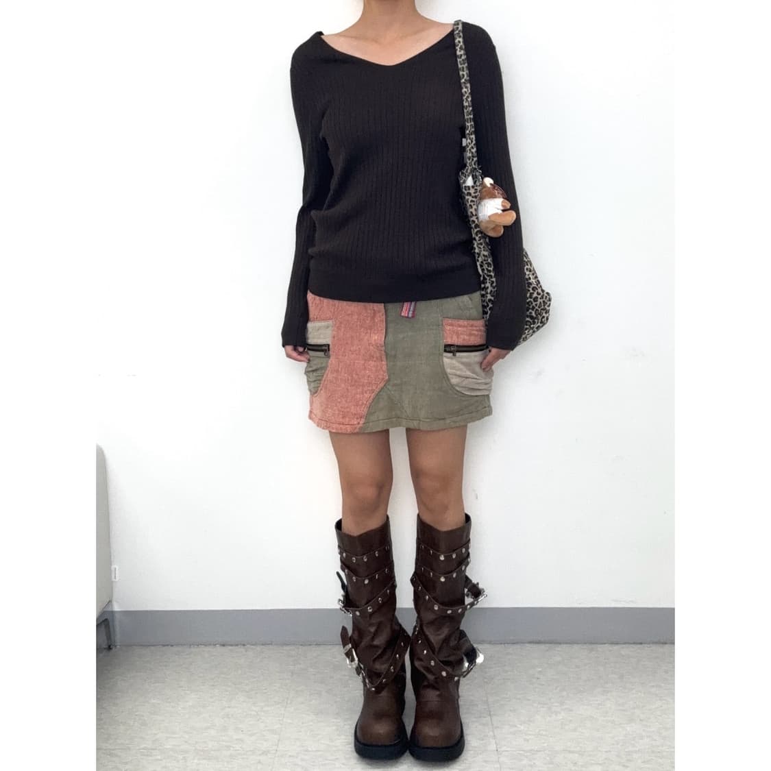 빈티지 브라운 롱슬리브 상품이미지2