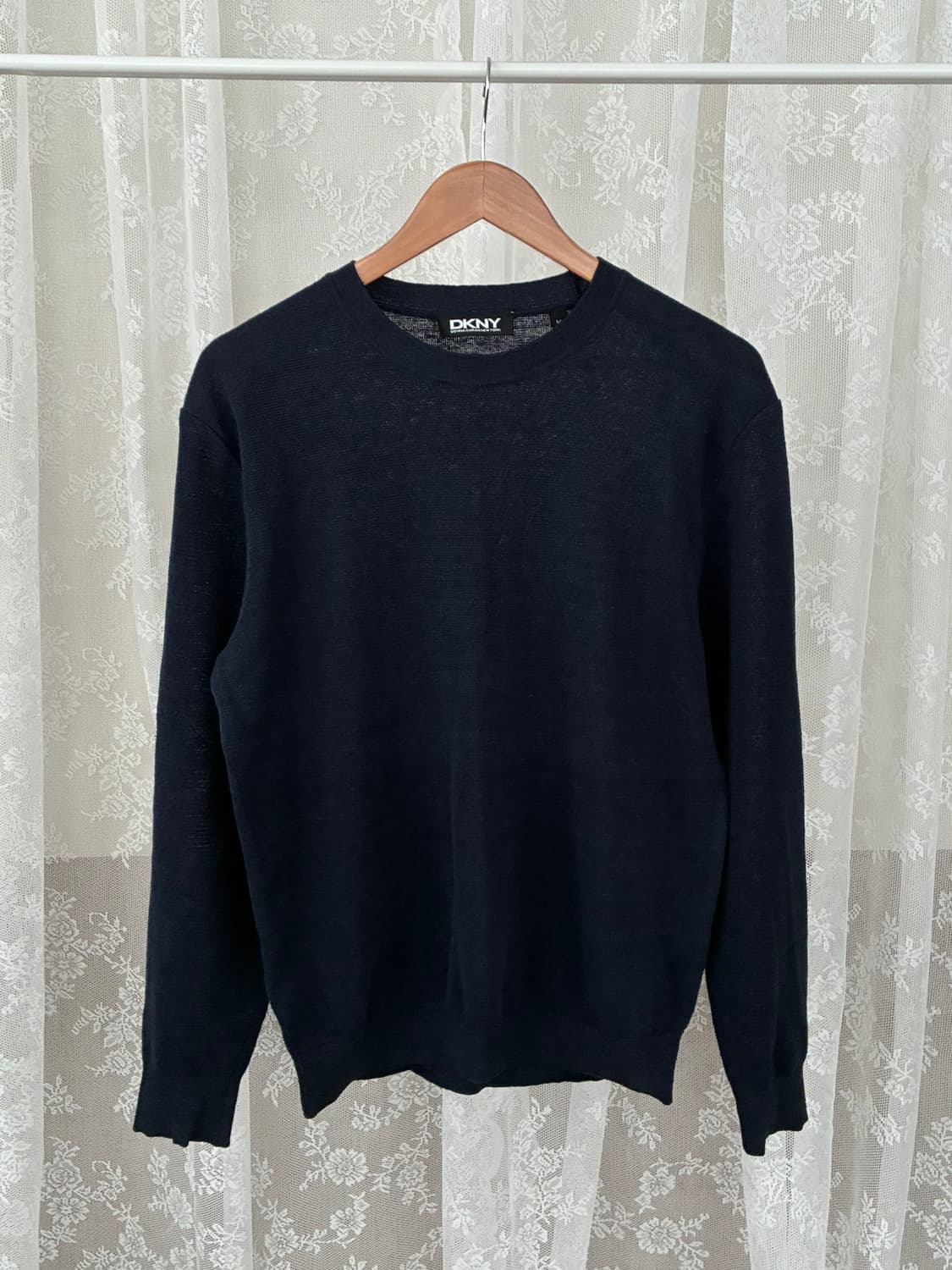 M) DKNY 린넨 니트 네이비 상품이미지1