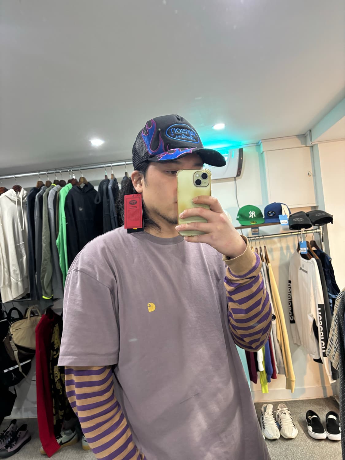 새상품 밴슨 플레임 트러커캡 상품이미지5