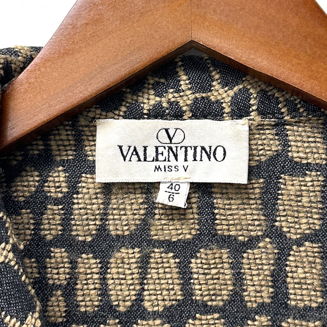 발렌티노 라나 울 100% 엘리게이터 크로커다일 패턴 오픈형 코트 상품이미지5