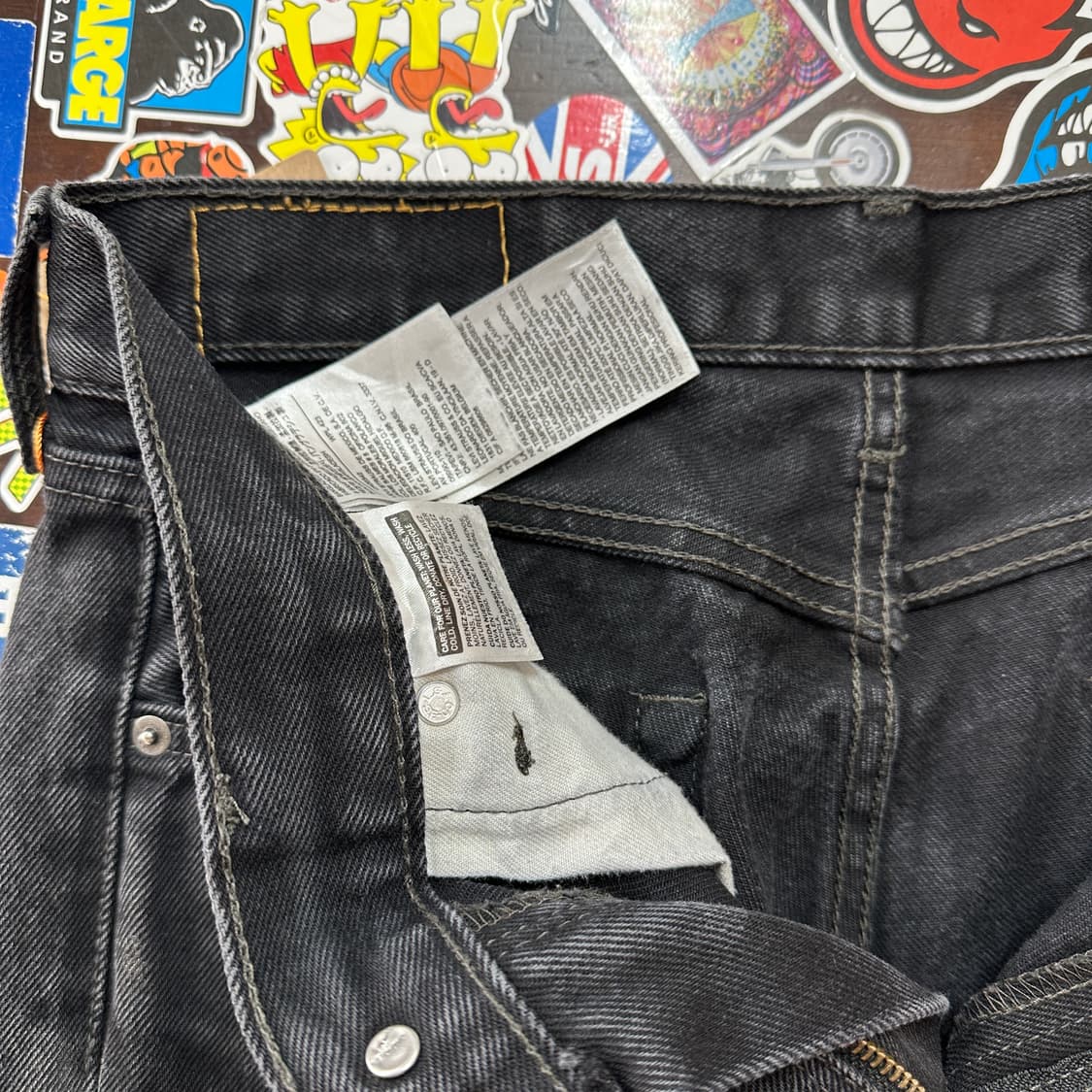 리바이스 505 블랙 진 데님 팬츠 30 상품이미지8